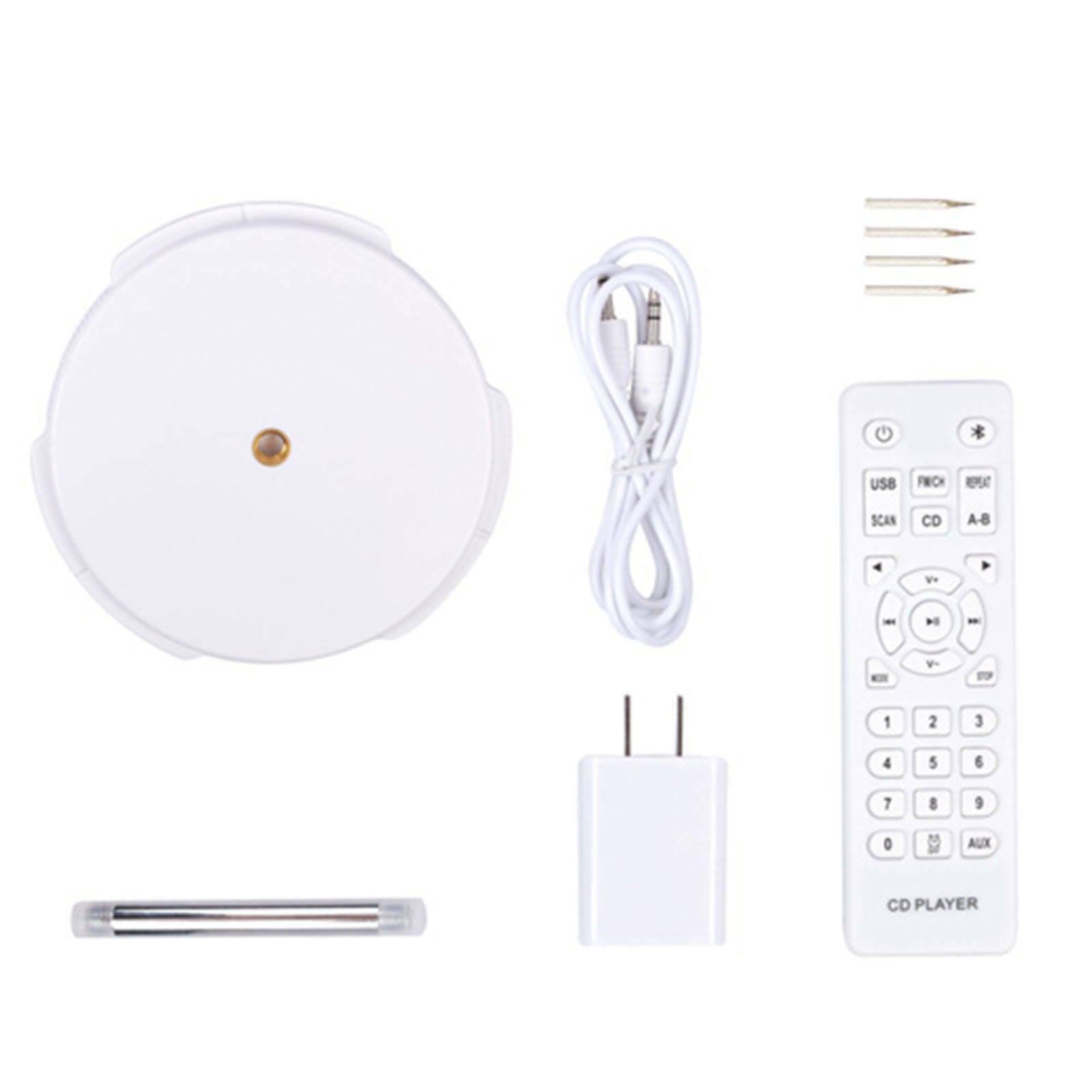 Bluetooth CD Player Wall Mounted/Desktop with Remote Control for Home Decor