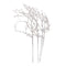 4pieces Simulation Wedding Decoration Plastic Artificial Plants