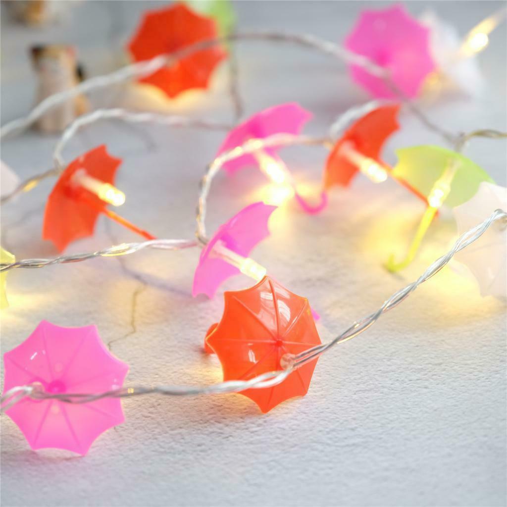 2m Warm White Fairy String Light Battery Operated Indoor Outdoor Umbrella