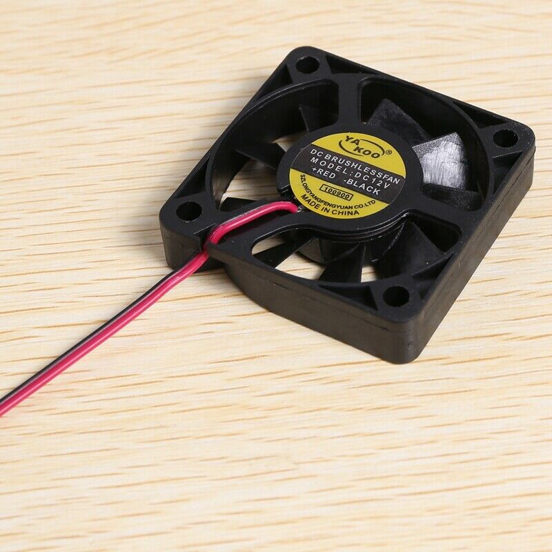 50mm x 50mm x 10mm 5010 DC 12V 0.1A 2Pin Brushless Cooling Fan W2I5I5