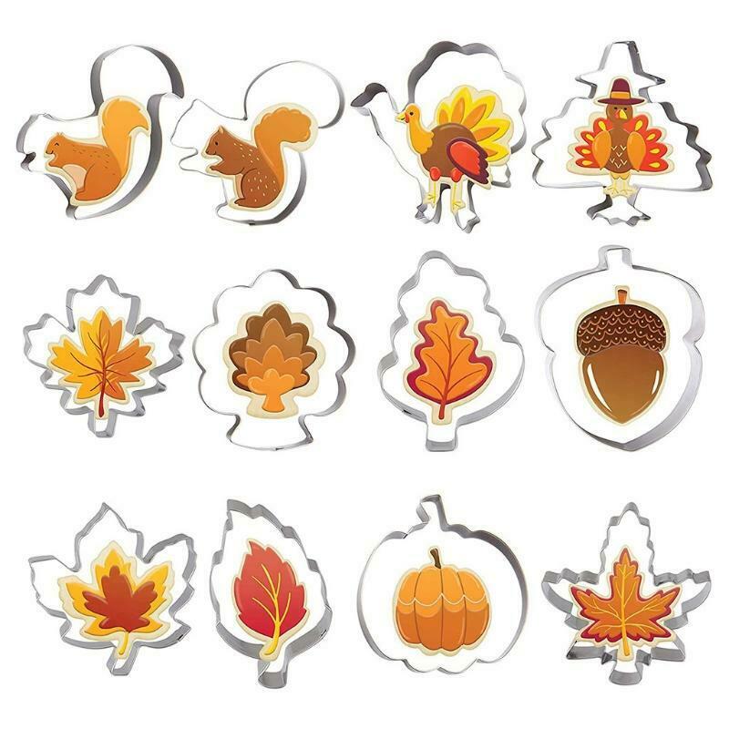 Stainless Steel Cookie Cutters Turkey Squirrel Household Baking Suppies Durable