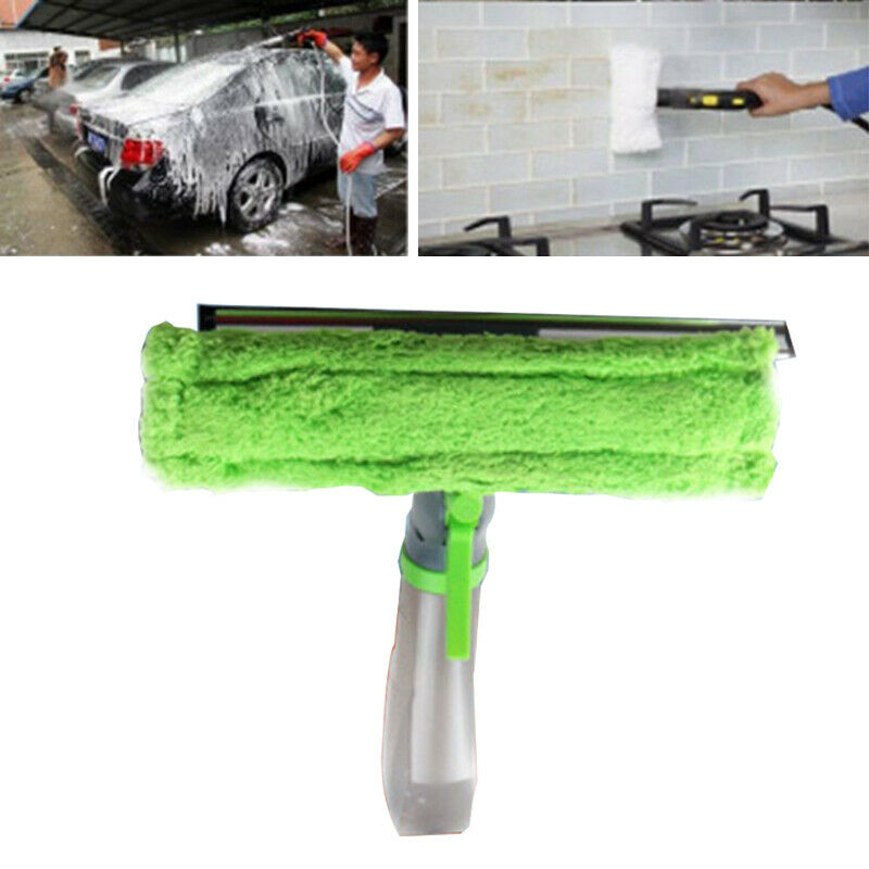 Car Cleaning Brush Kit Multi-Function Water Spray Brush Home Glass Wipe Scraper
