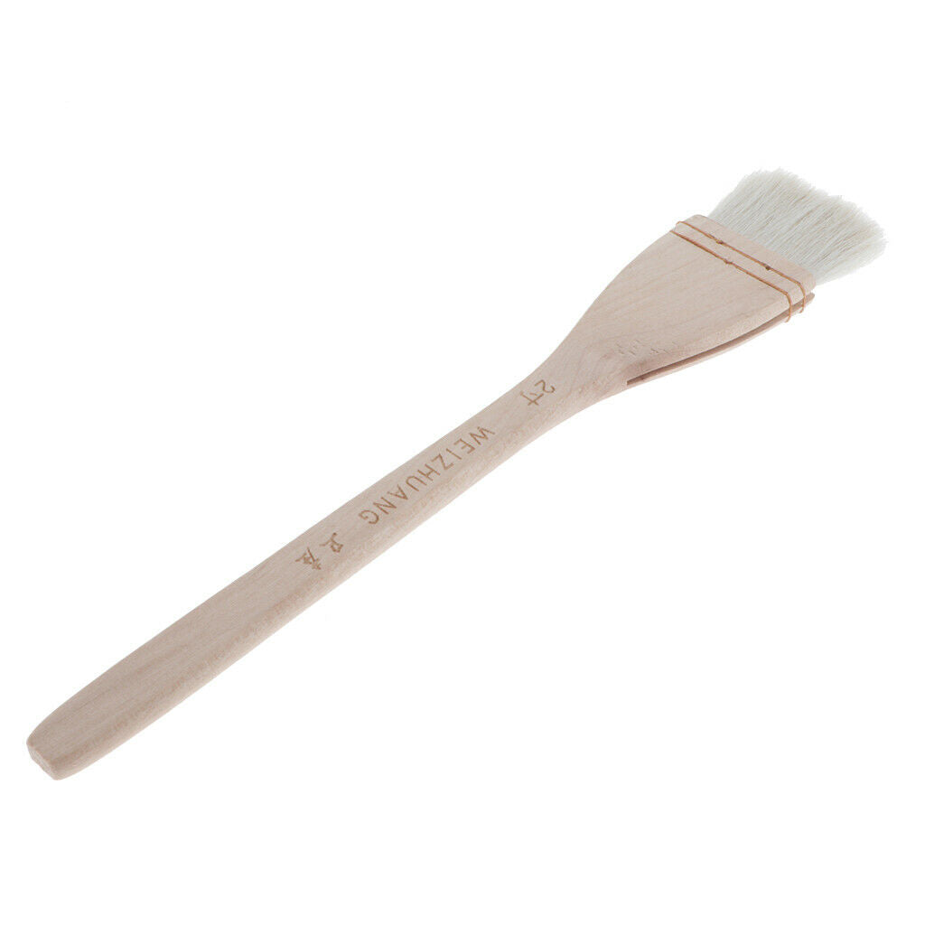 3Sets Professional Brushes Flat Pointed Drawing Brushes for Oil Painting