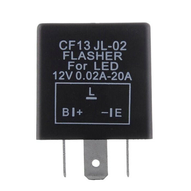 3 Pin Electronic Car Flasher Relay CF13 JL-02 fix LED light Hyper,Flash B.l8