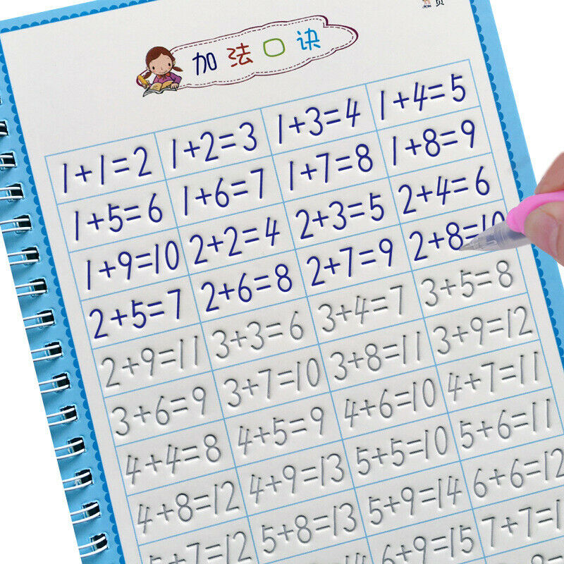4Books Learning Numbers Letters Writing Practice Art Book Kids Copybook  ZDD Tt