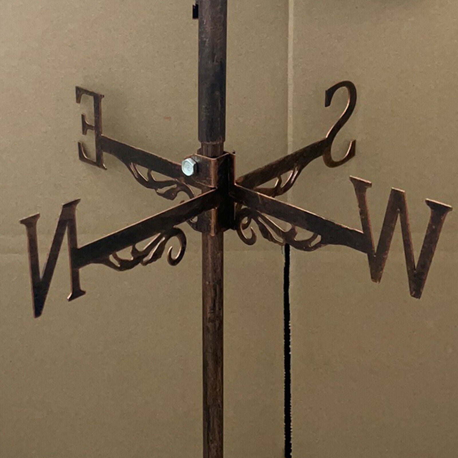 Black Stainless Steel Witch Weathervane Weather Vane Outdoor Yard Farm Stake