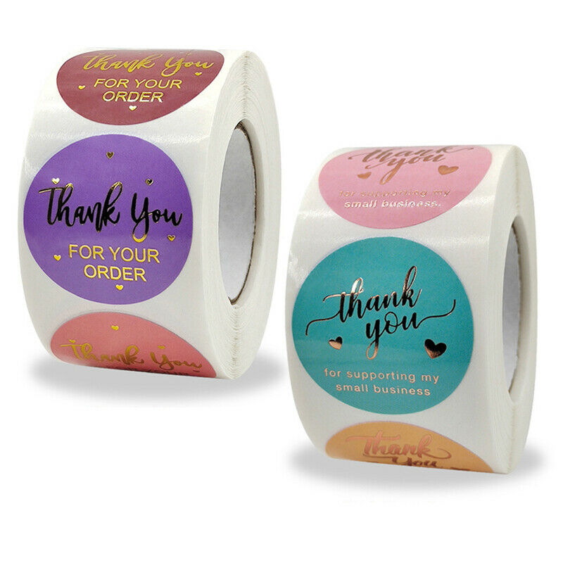 500pcs/set 1.5inch Thank You For Your Order Stickers For Wedding Label St.l8