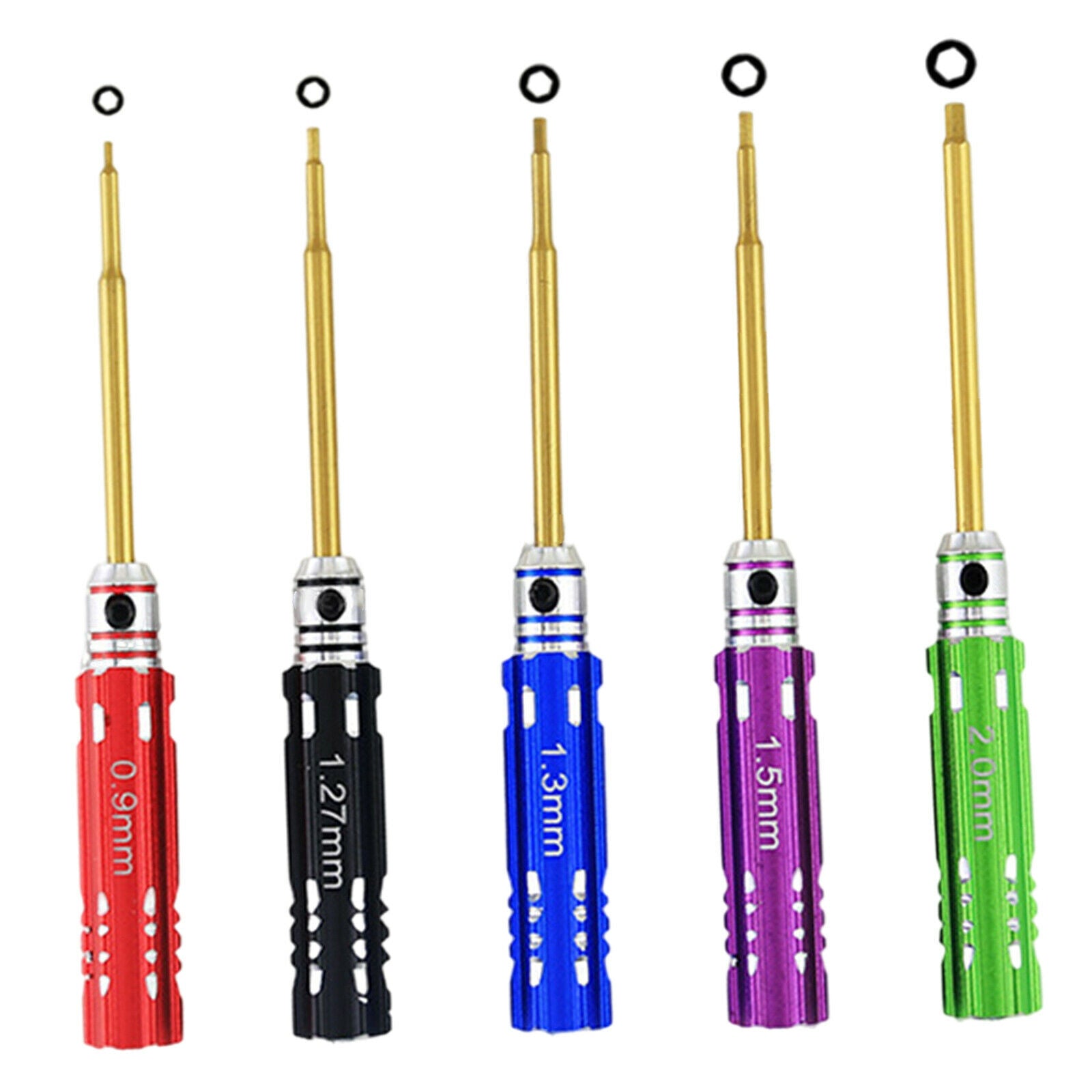 5Pcs Hex Screwdriver Repair Tool 0.9 / 1.27 / 1.3 / 1.5 / 2.0mm for RC