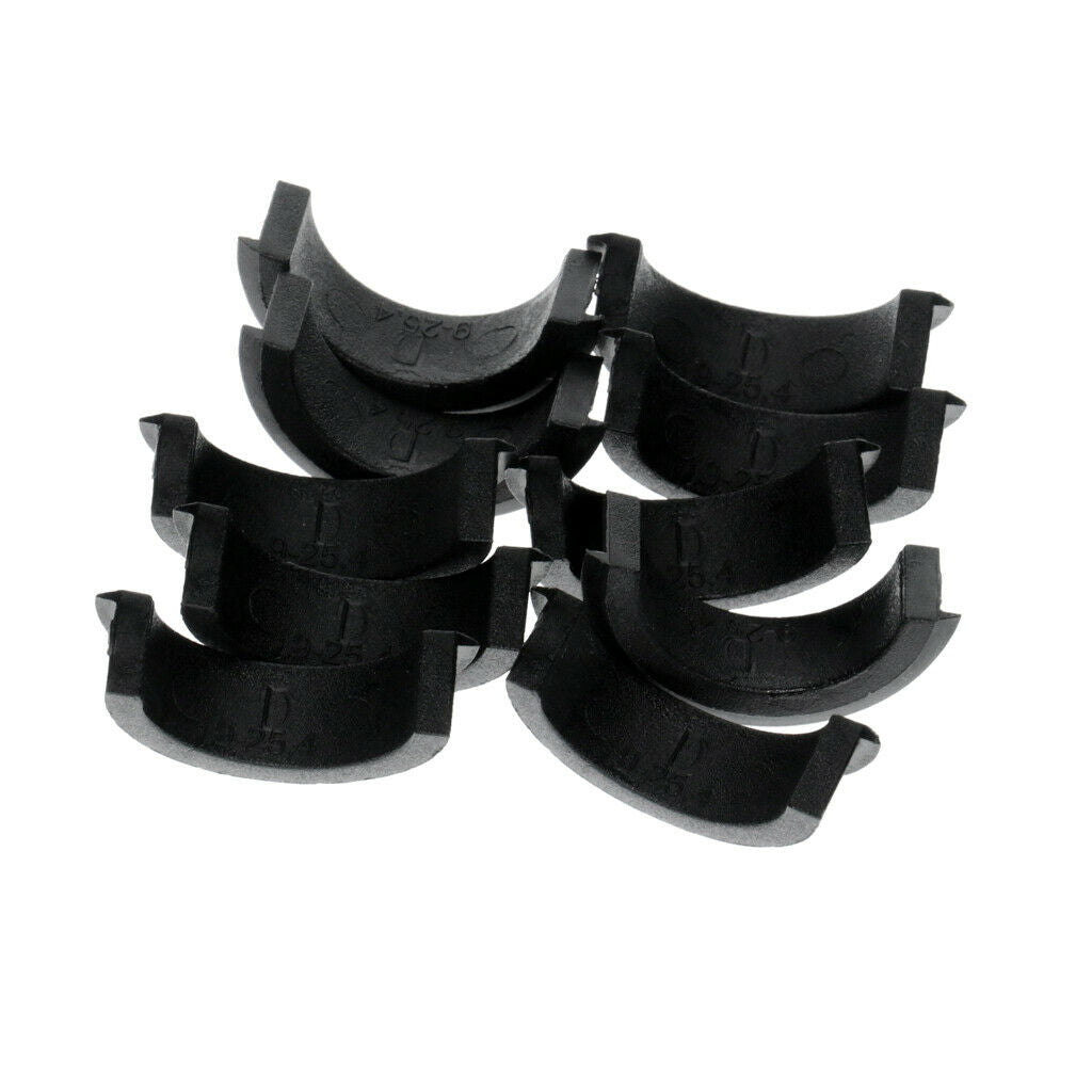 10 Pairs Bike Plastic Handlebar Spacer Two Size, Black