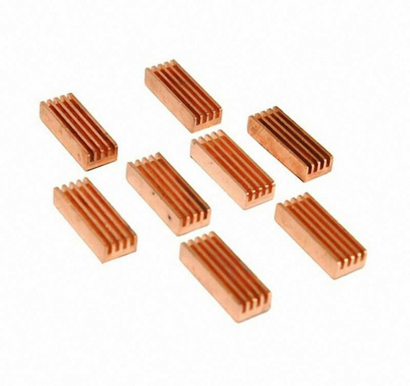 8Pcs For DDR DDR2 DDR3 RAM Memory Copper Heat Sink