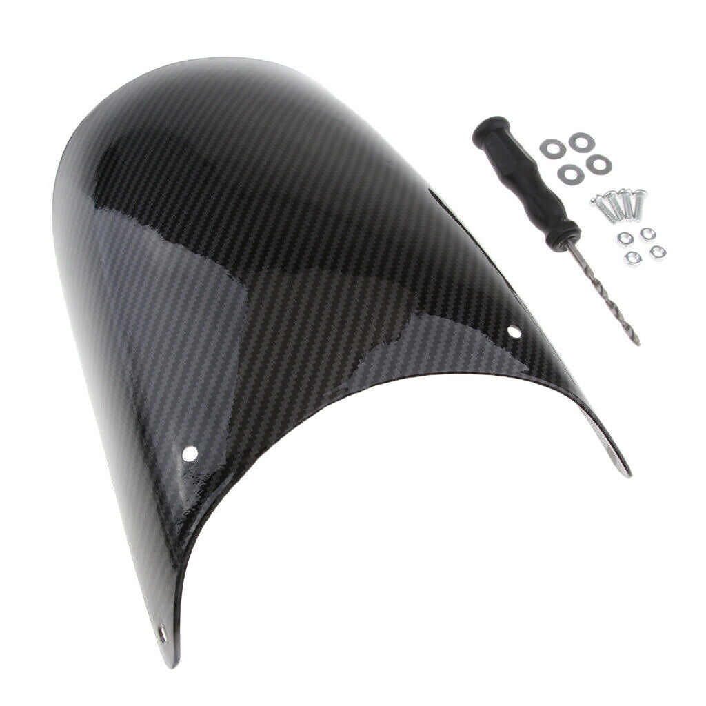 Carbon Fiber Motorcycle Front Fender Extension Extender - Universal Motorbike