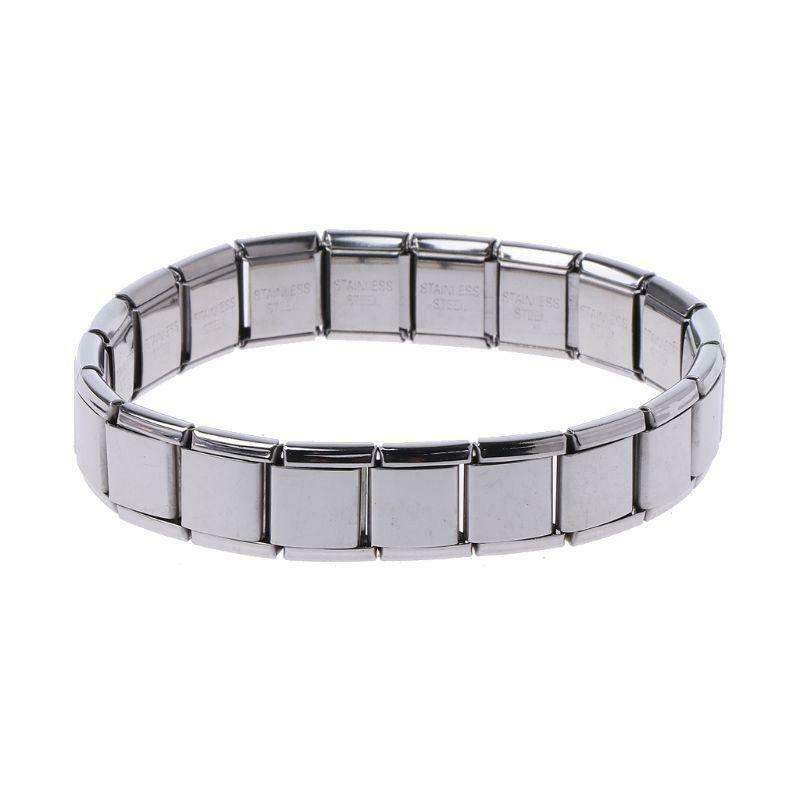 Stainless Steel Elastic Stretch Chain Link Wristbands Bracelets Fashion Jewelry
