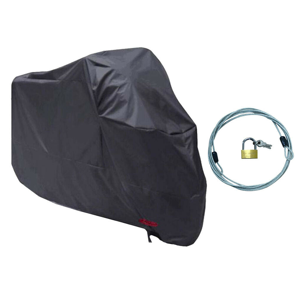 1 Set 2XL Waterproof Motorcycle Cover UV Scooter Protector with Cover Lock