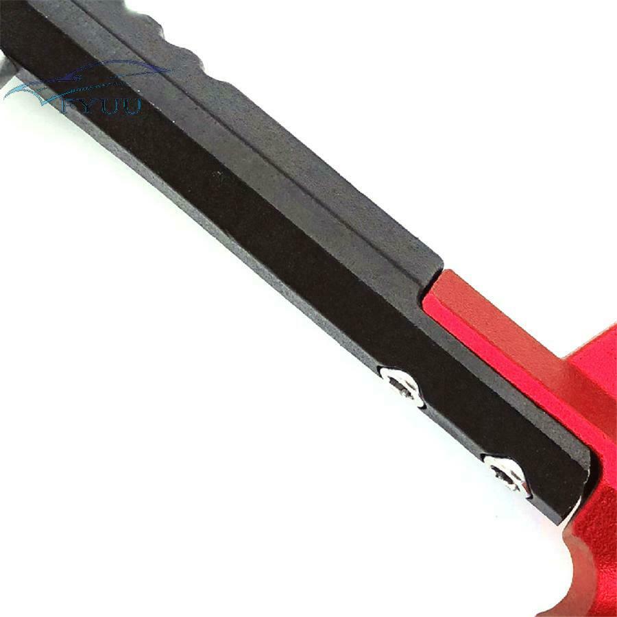 250MM Motorcycle CNC Alloy Single Side Stand Leg Kickstand Supporter Black+Red