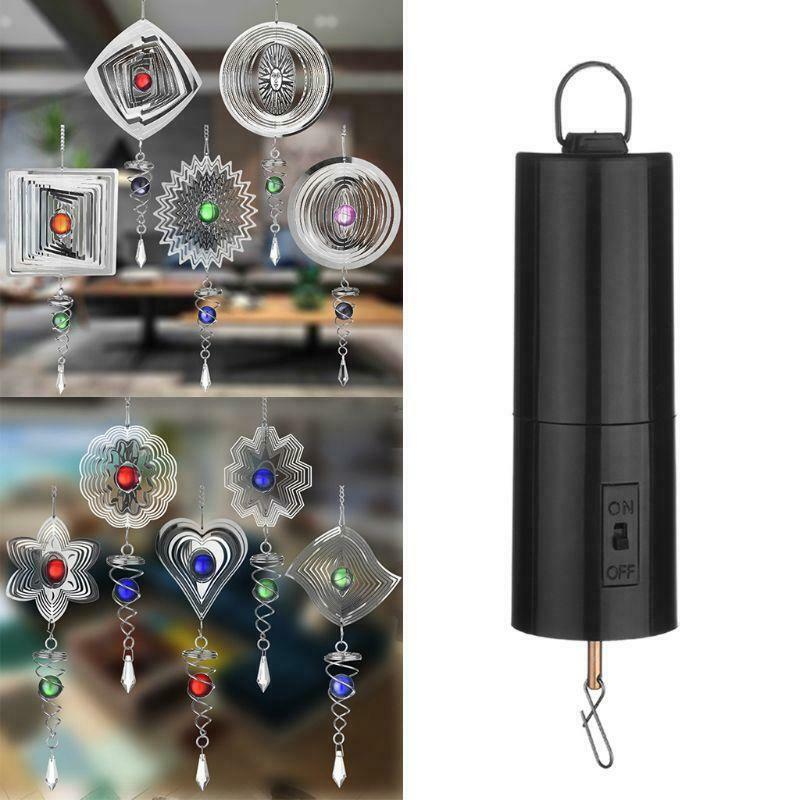Rotating Motor Hanging Display with Hanger for Wind Spinner and Wind Chimes
