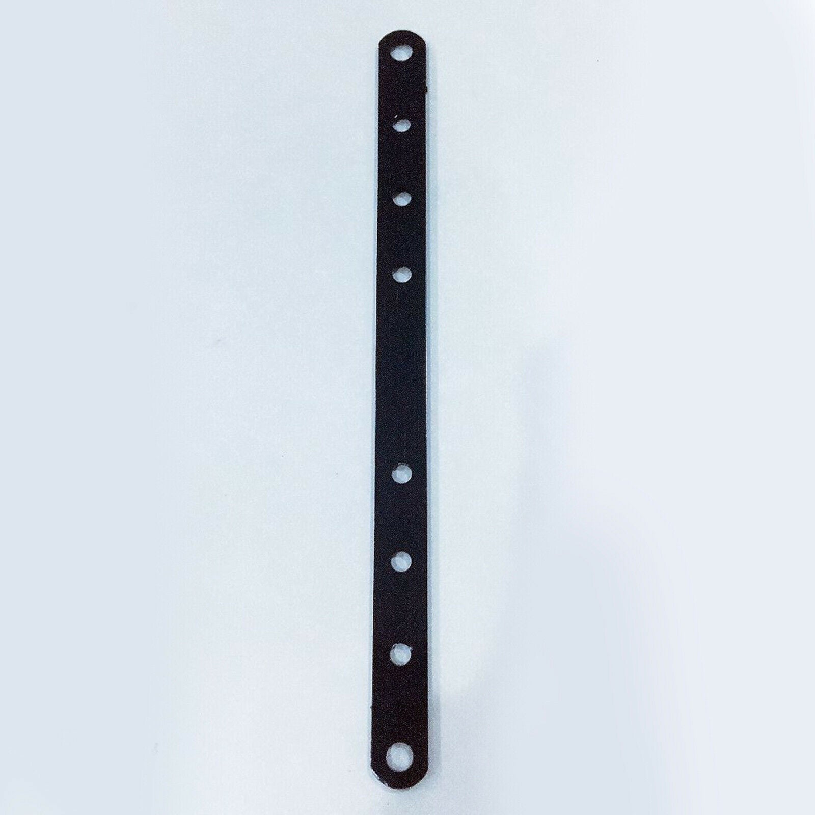 3 Sets Motorcycle 6 Holes Exhaust Muffler Strap Bracket Drilled Black