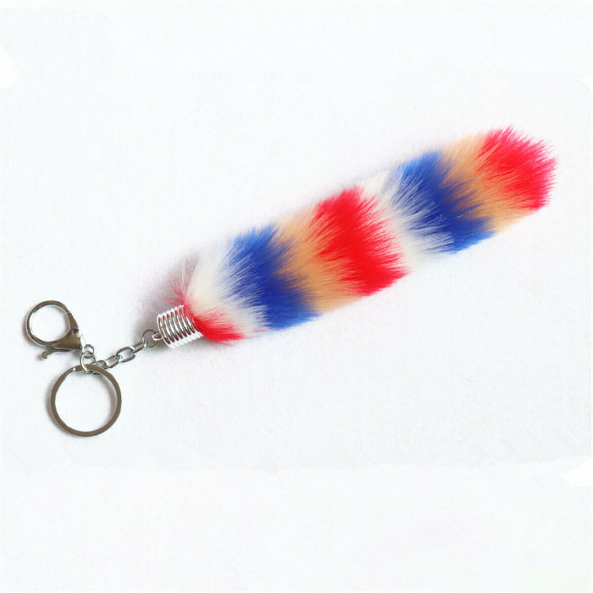 Funny Charm Faux Fluffy Fur Fox Tail Pendant DIY For Keychain Bag Accessories