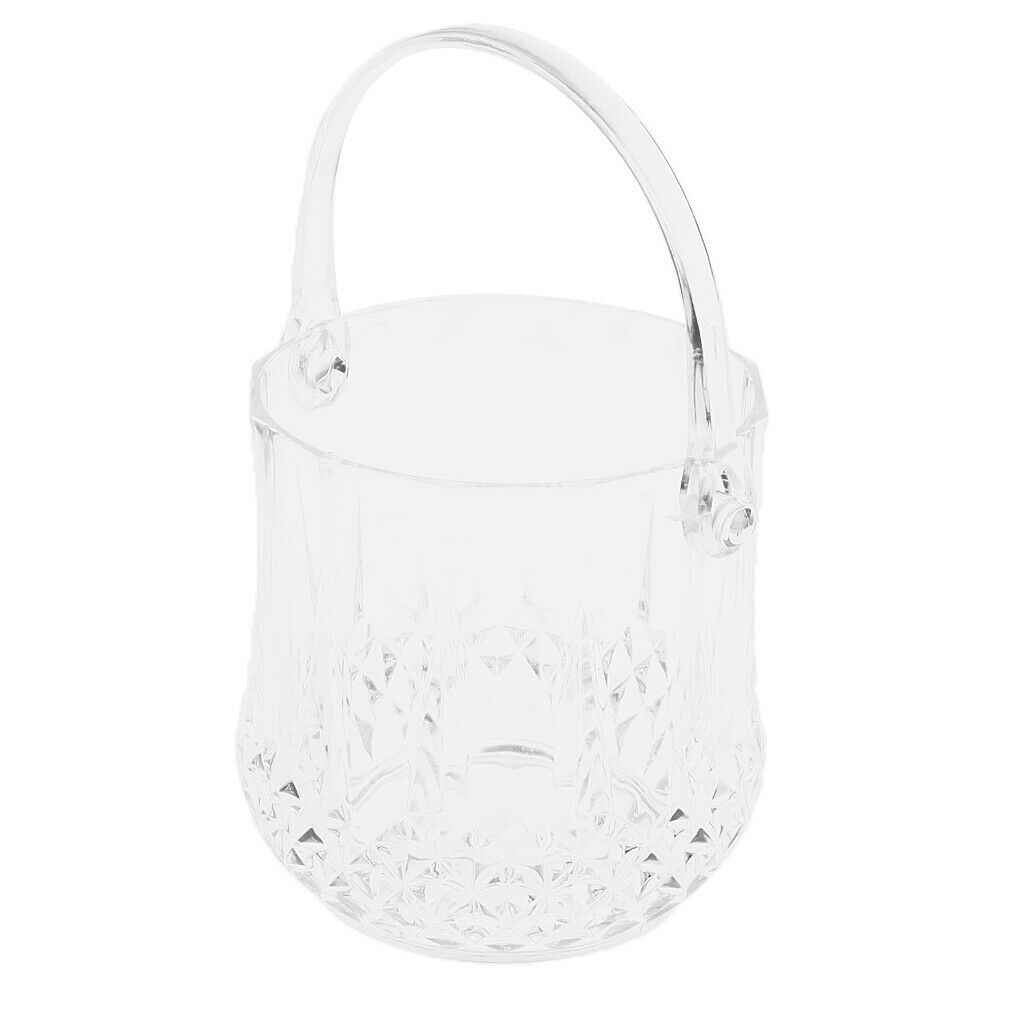Ice Bucket Acrylic Wine Beer Champagne Bottle Cooler With Handle