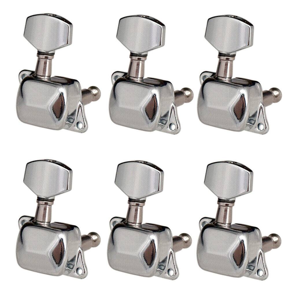 6r semi-closed tuning pegs buttons machine heads electric guitar parts