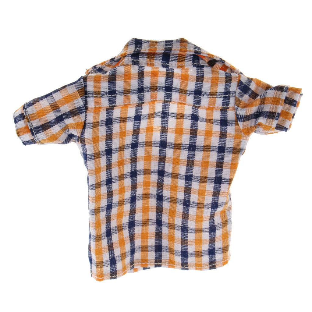 1/6 Scale Yellow Plaid Shirt Top Pants Set for 12"   Phicen Female