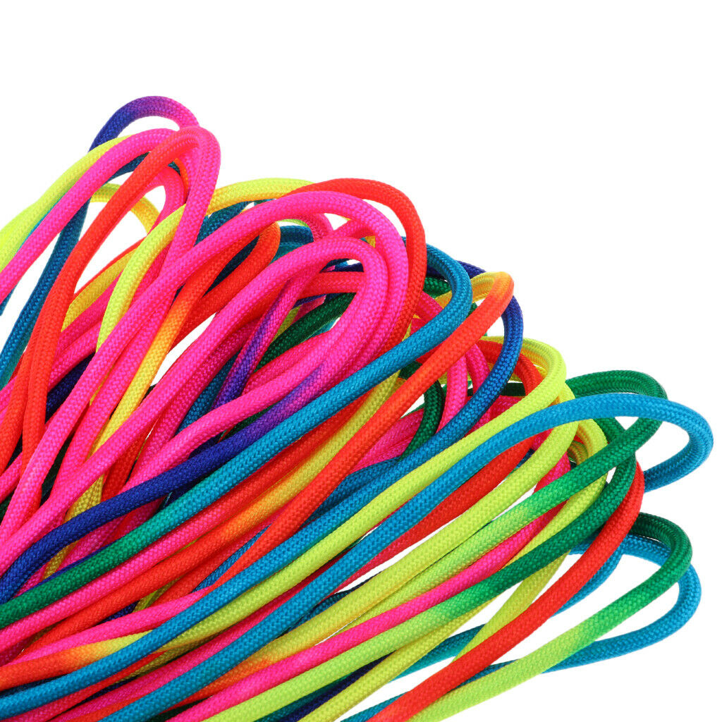 Rainbow Paracord Climbing Rope Parachute Cord Sports String 7 Inner Core Strand