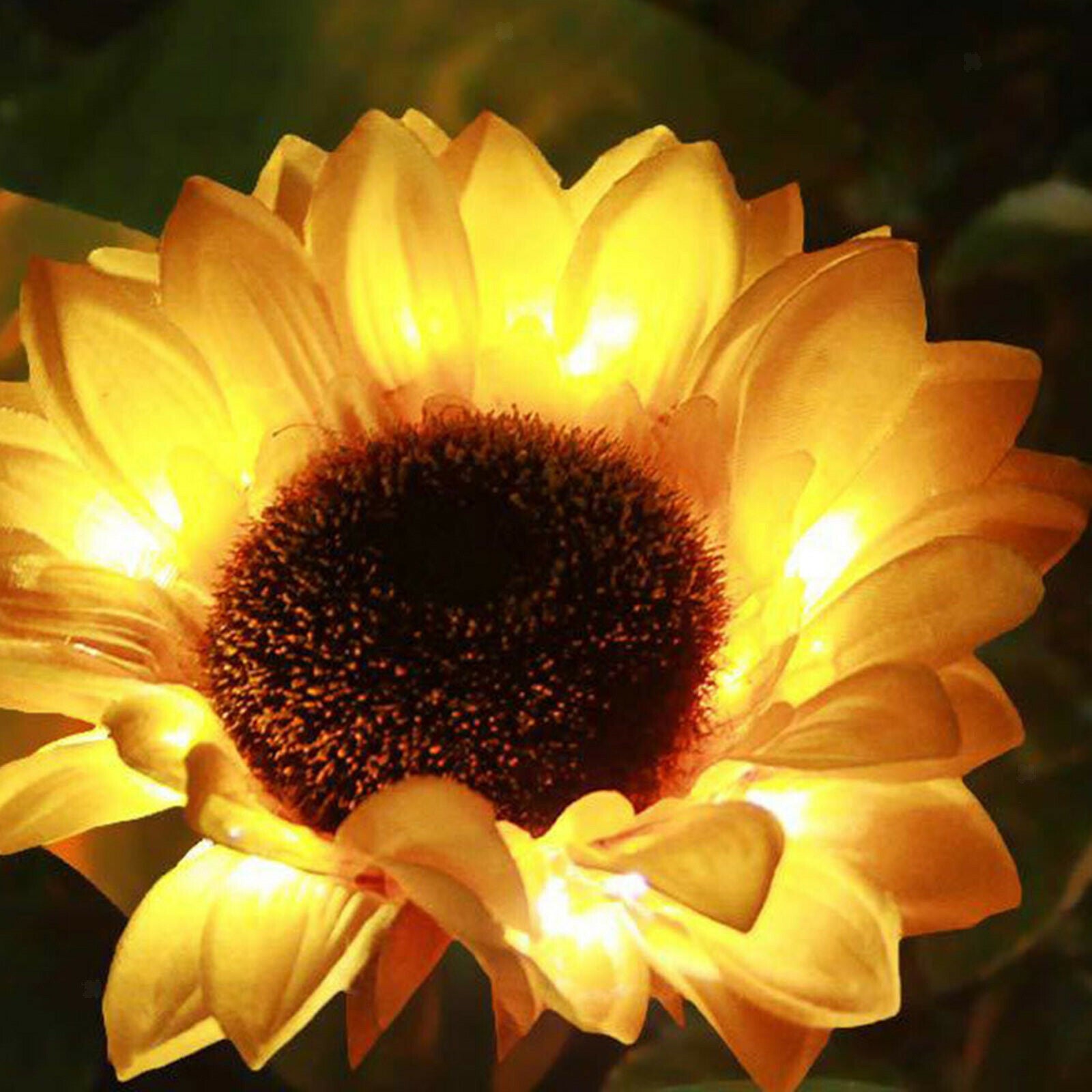 Solar Waterproof Sun Flowers Decoration For Patio Outdoor Garden Ornament