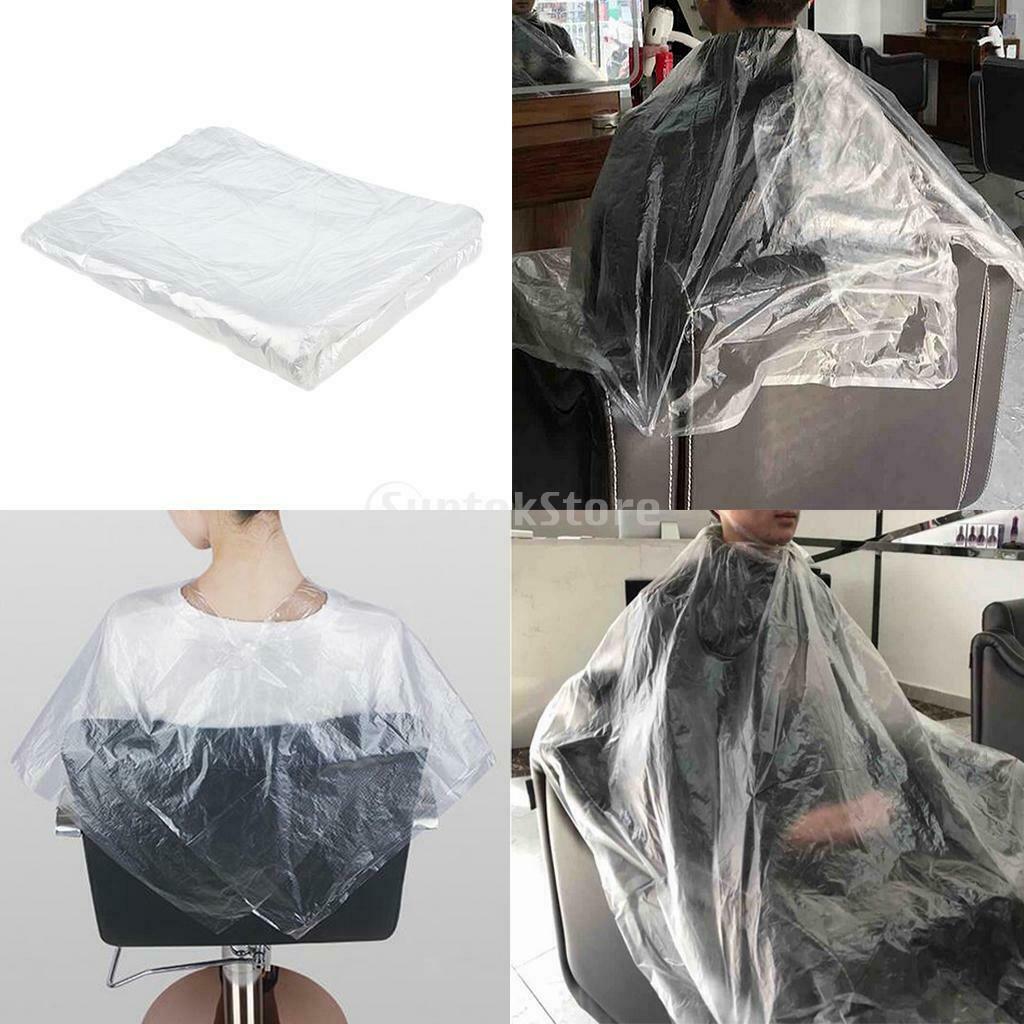 150-pack Clear Hair Cutting Capes Salon Gown Bibs Unisex for Hairdresser