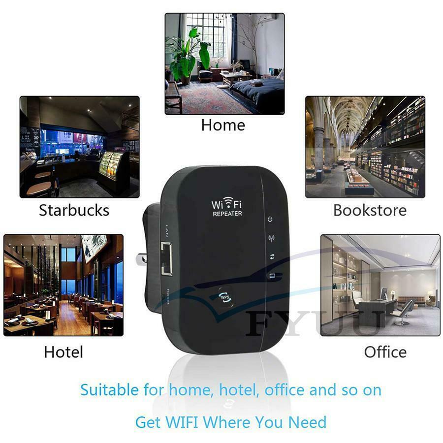 300Mbps WiFi Repeater Wireless AP Router Extender Signal Booster Range US PLUG
