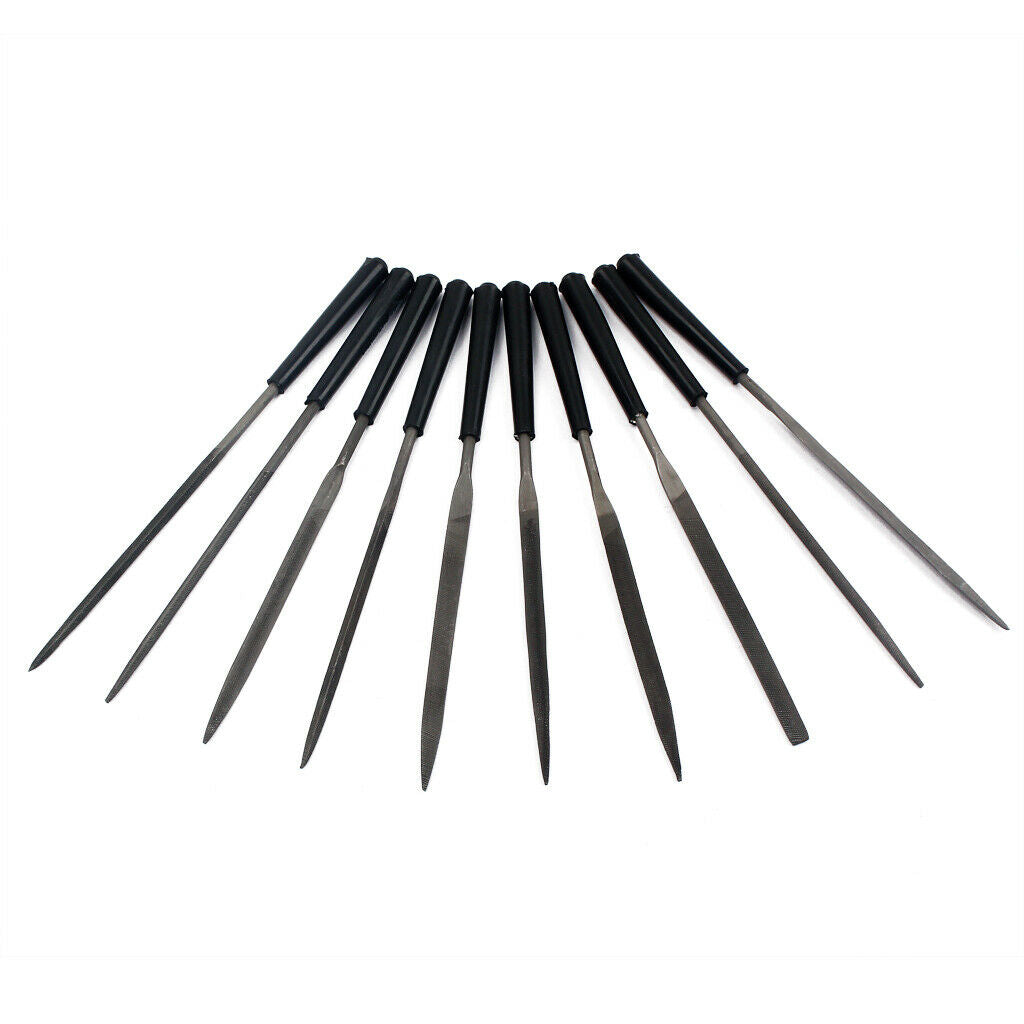 10pcs Needle Nut Fret Board Pin File Slot Filing Guitar Repair Luthier Tool