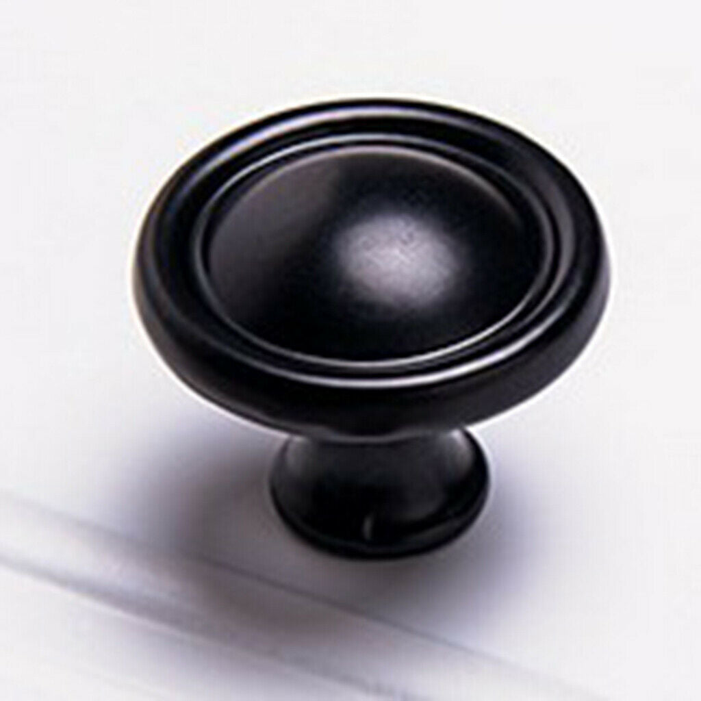 Modern Style Metal Drawer Tear Drop Cabinet Decorative Pull Handle Knob Black