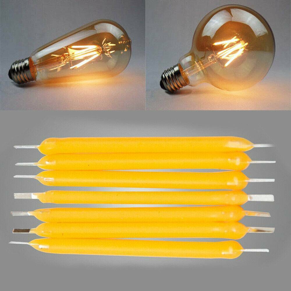 10x 3V Super Bright COB LED Solar Filament Bulb Candle Light Home Lamp Source@