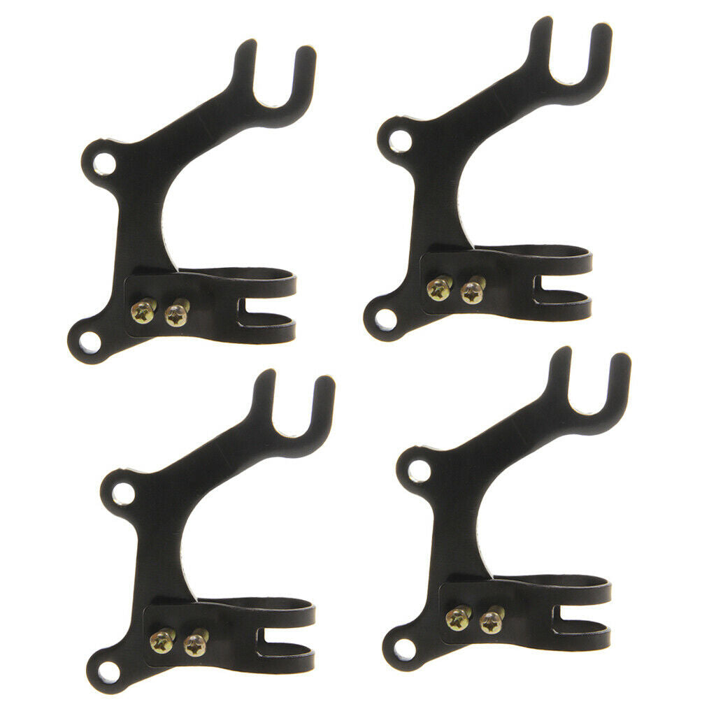 4pcs Black Aluminum Alloy Bike Disc Brake Adapter Bracket Mounting Holder