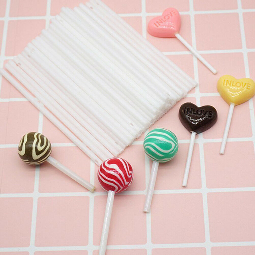 100X Lollipop Lolly Stick Party Supplies Candy Chocolate Cake Making Moul.l8