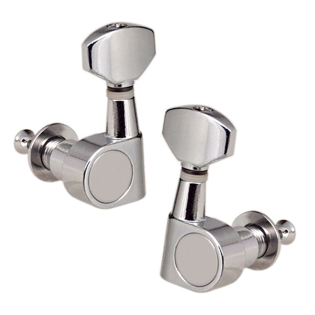 3R3L String Tuning Pegs Tuners Square Button For Folk Electric Guitar Parts