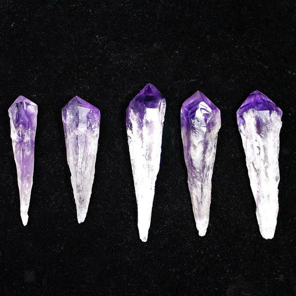 Purple Raw 20g Amethyst Cluster Natural Quartz Crystal Point Wand Ornaments