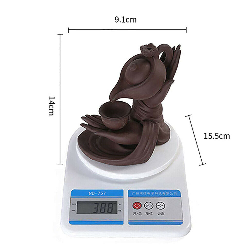 Purple Clay Incense Burner Holder Waterfall Backflow Home Yoga Room Temple
