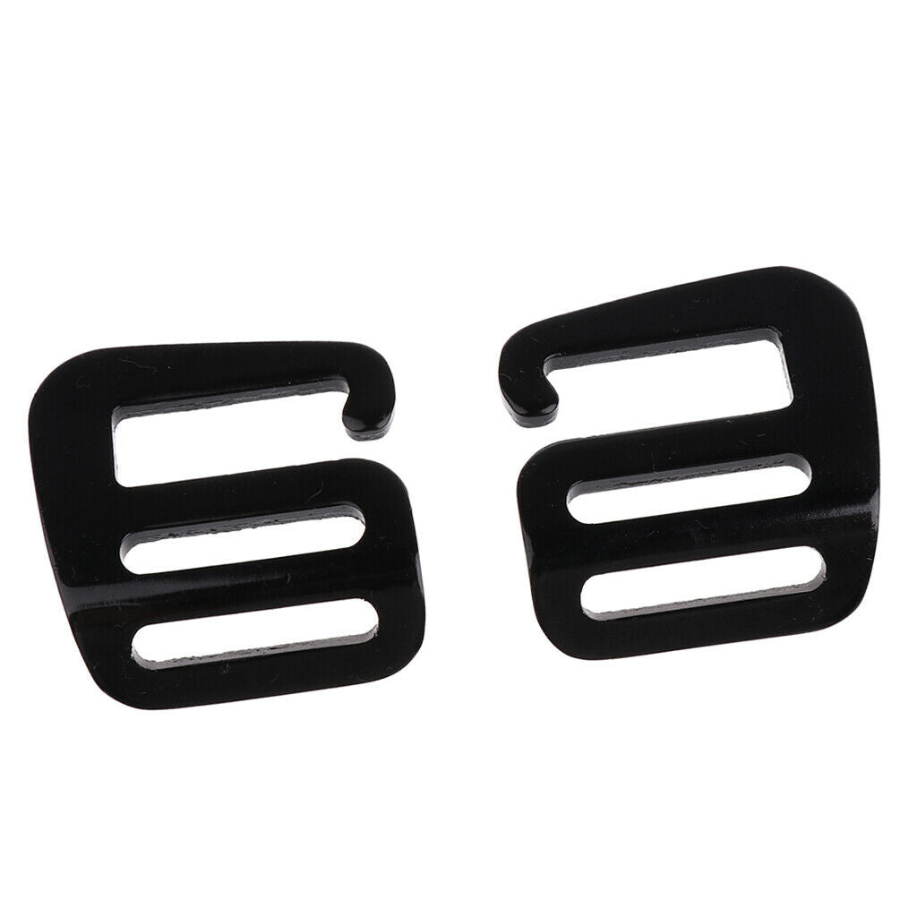 16Pcs 1 inch G Hook Outdoor Webbing Buckle for Backpack Strap 25mm Black