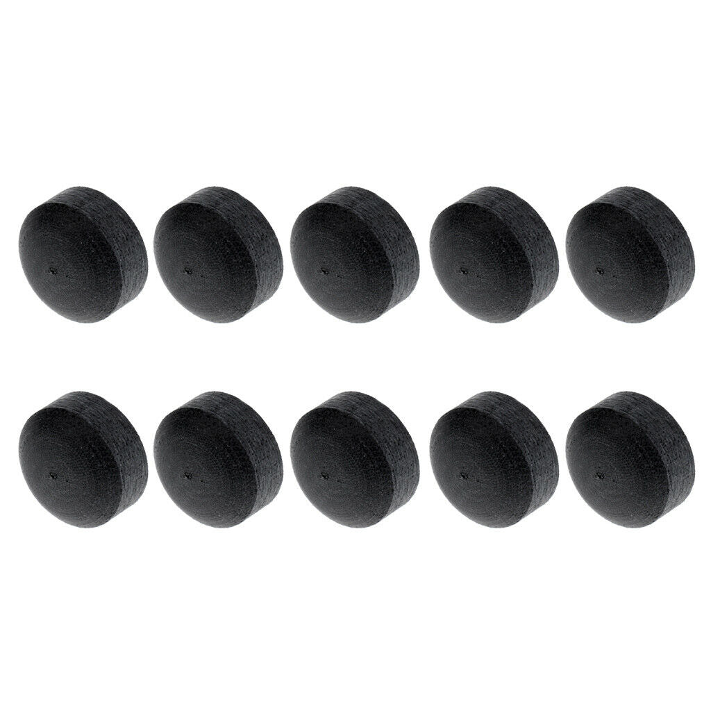 10 Pieces Glue-13mm Billiard Billiard Snooker Cue Tips Care Accessory Black
