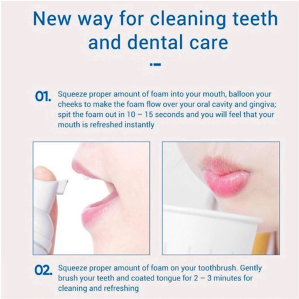 New 60ML Soda Mousse Tooth Cleansing Foam Toothpaste Tone Remove Stain Oral
