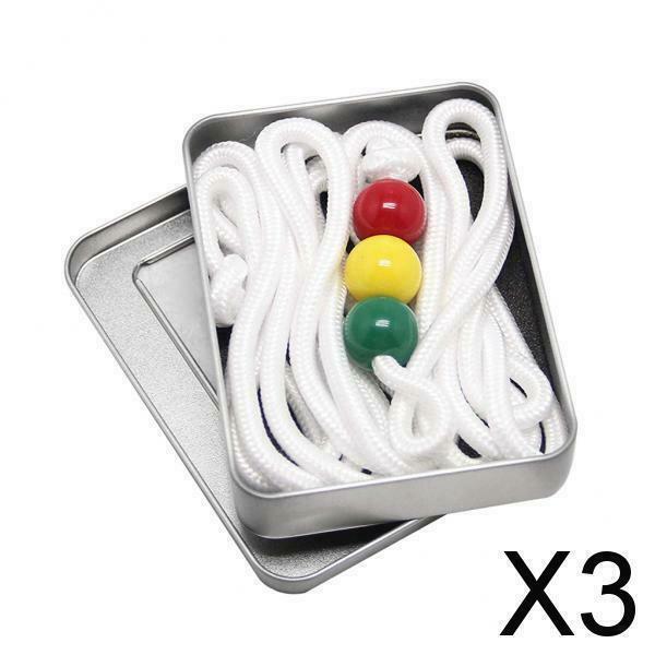 3X  String with 3 Pcs Beads Vision Convergence Training Tool
