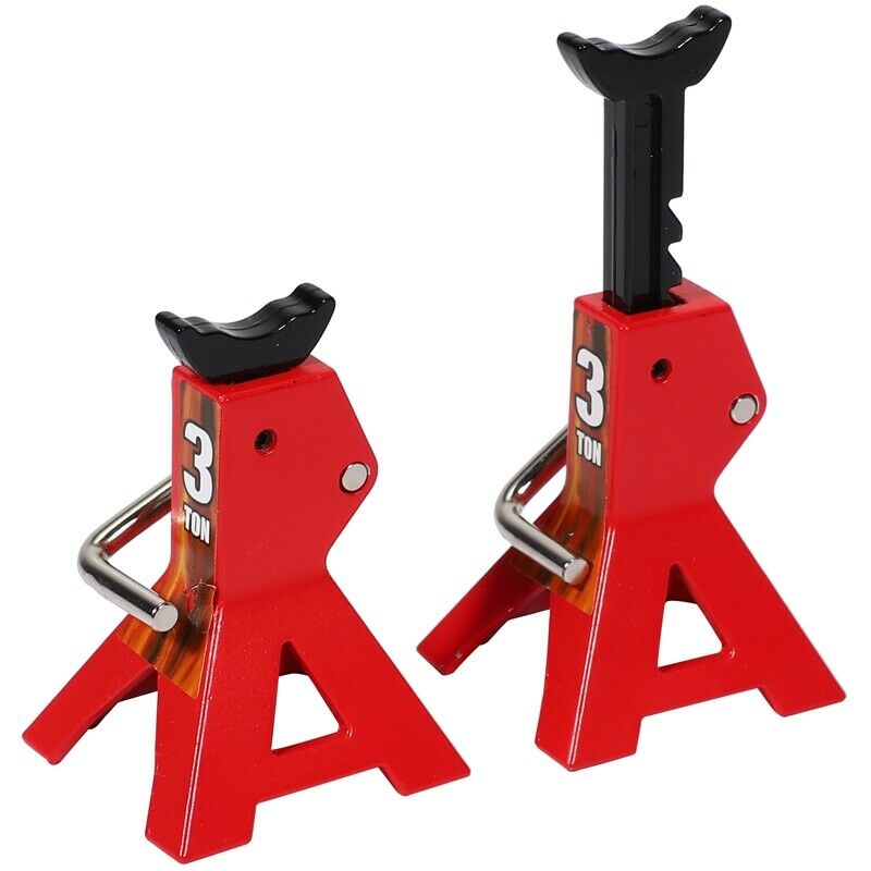 2PCS Metal 3 Ton Simulated Jack Height Adjustable Repair Bracket Scene Tool LiJ3