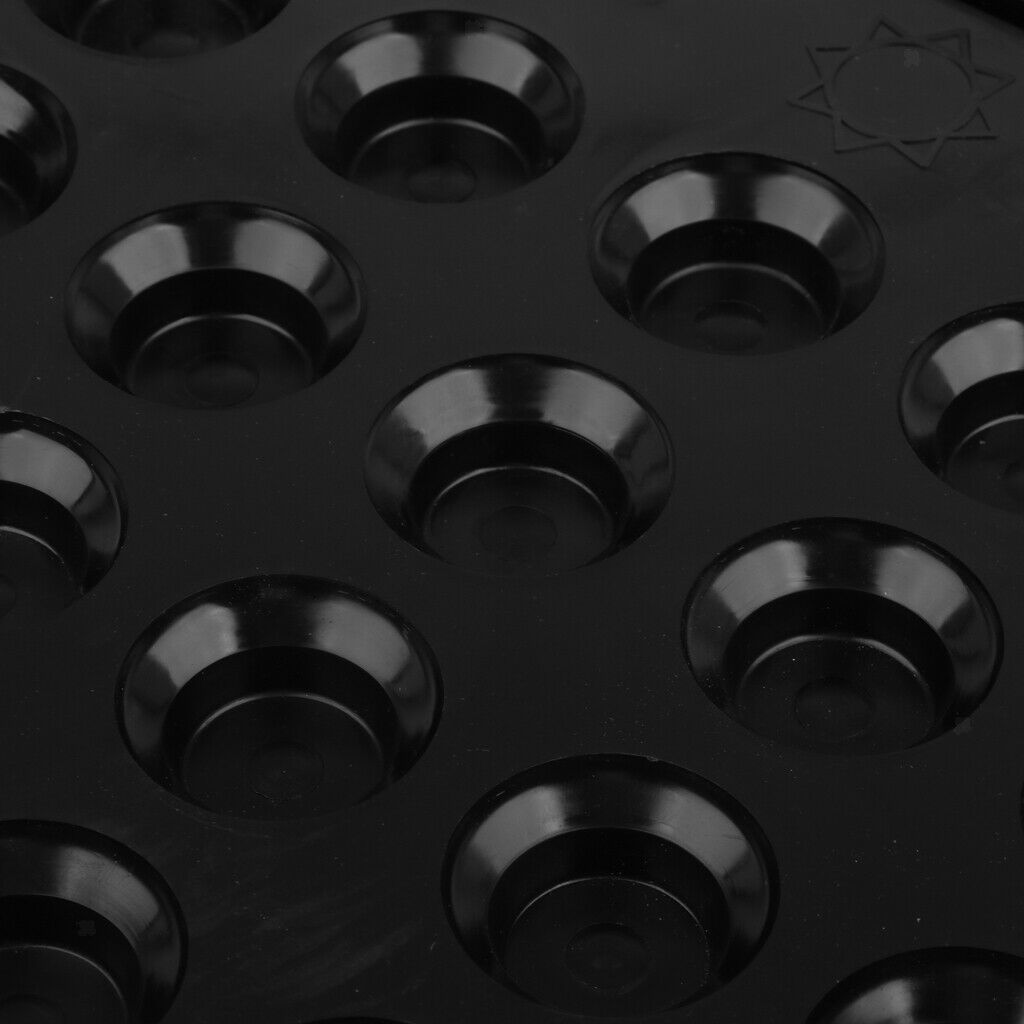 Platic Standard British Billiards Snooker Pool Ball Tray for 22 Balls Black