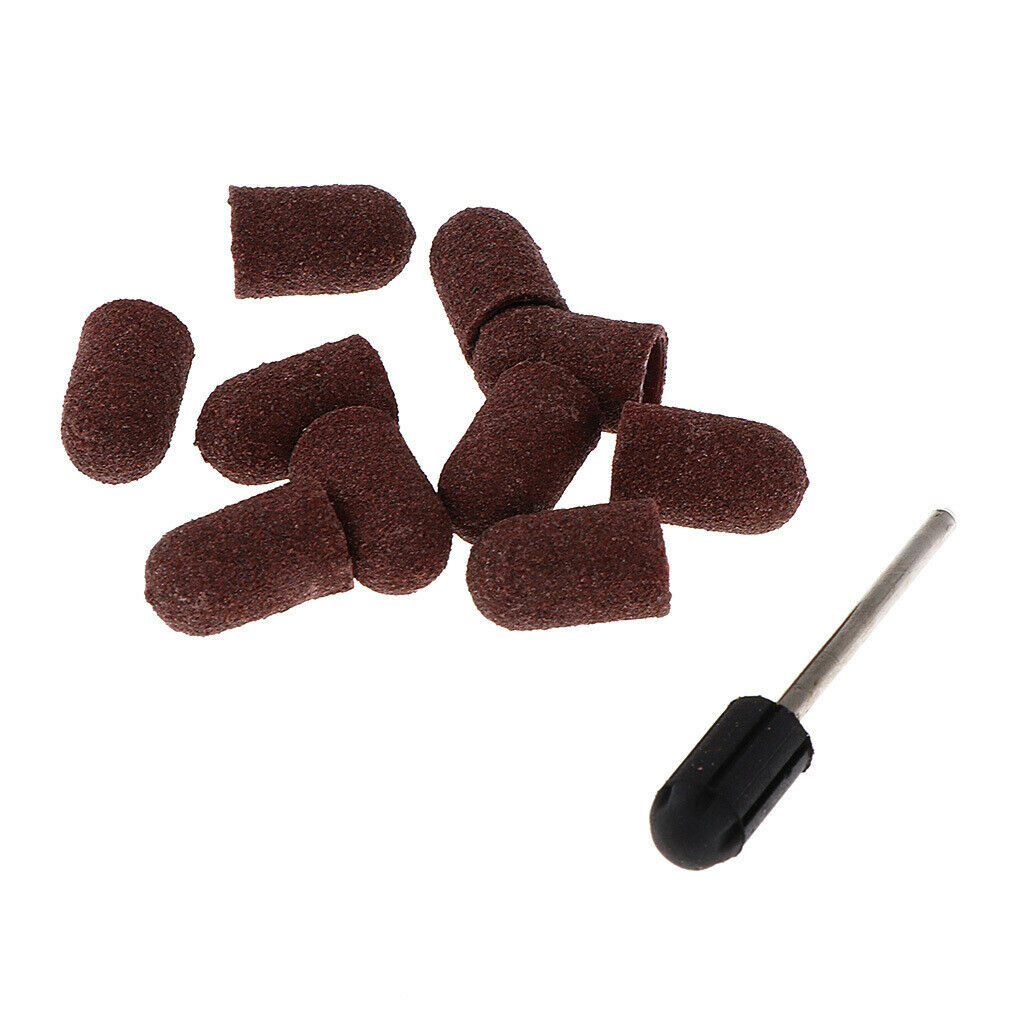 10pcs Sanding Bands for Nail Drill Acrylic Nails Polish Manicure 7 x 13 mm