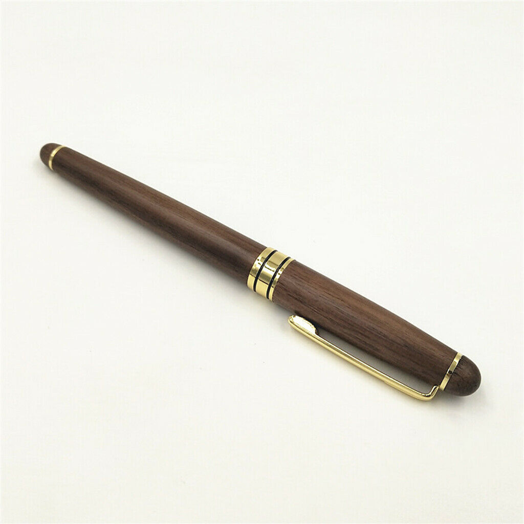 1pc Engraved Wooden Fountain Pen 0.7mm Baby Shower Birthday Baptism Gift