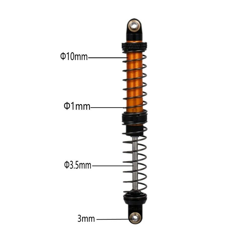 2X(Adjustable Metal Shock Absorber Damper for 1/10 SCX10 Tamiya RC Cler OffO6N7)