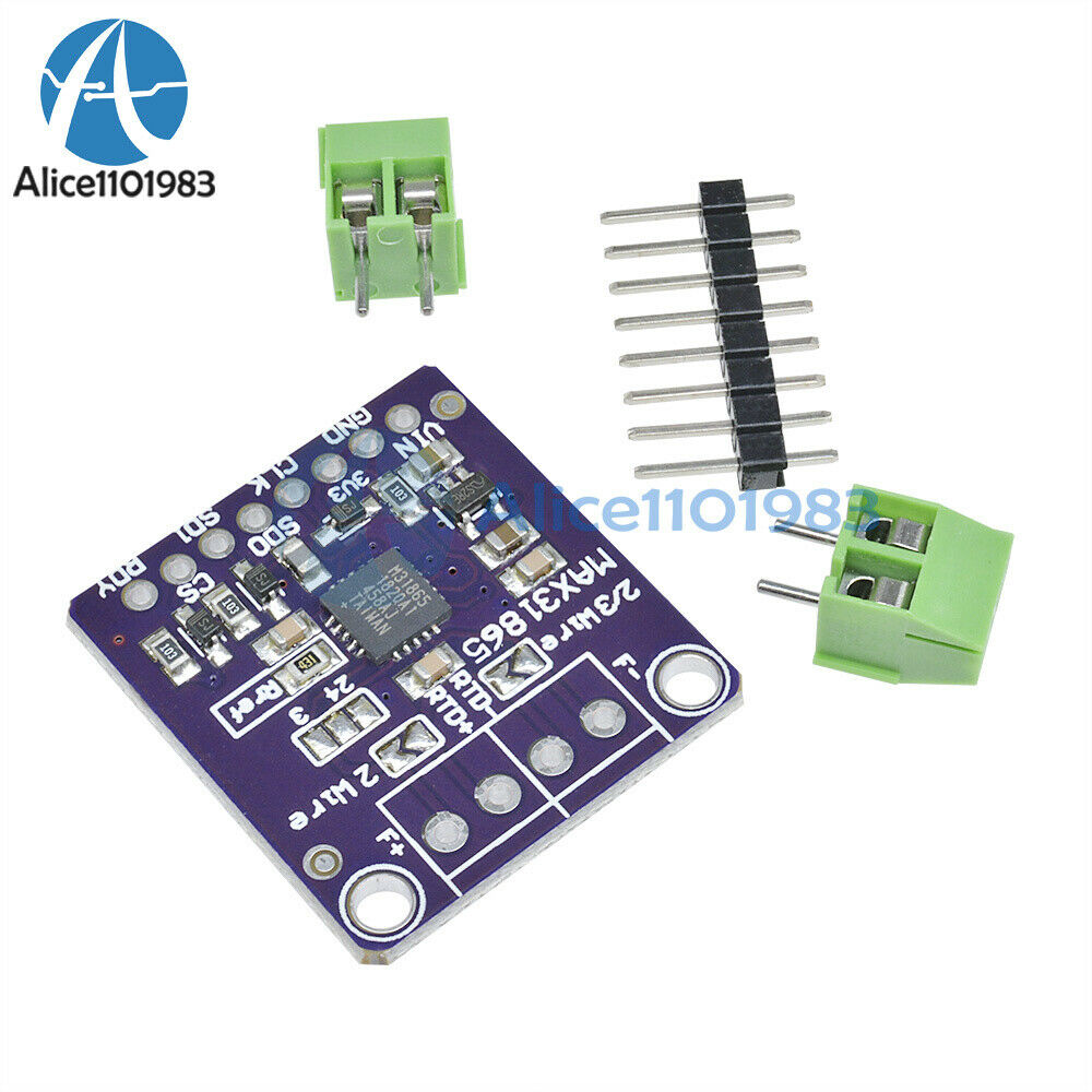 2PCS MAX31865 RTD PT100 Temperature Thermocouple Sensor Amplifier Module DIY