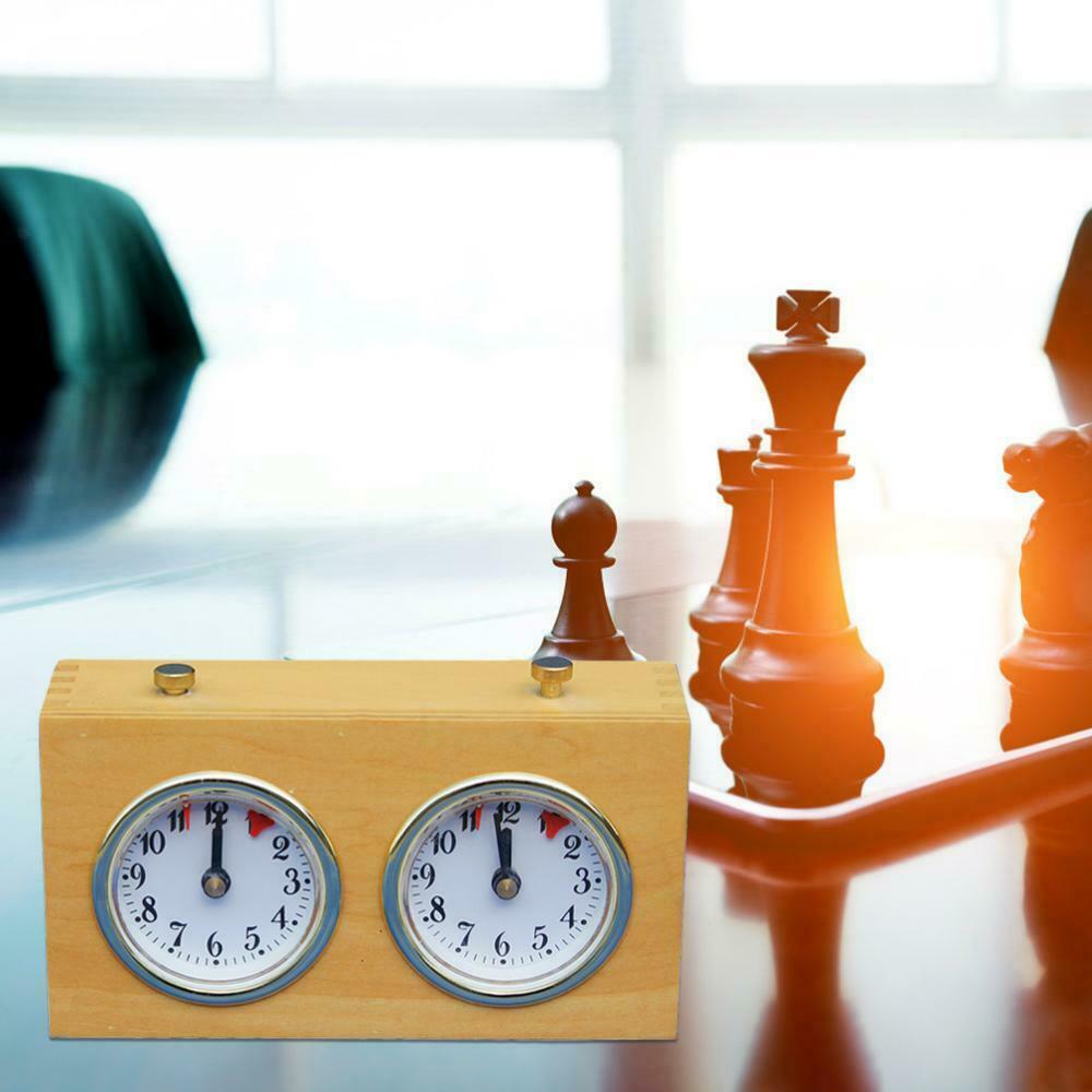 Analog Chess Clock Timer Wind-Up Mechanical Chess Clock Timer for Board Games