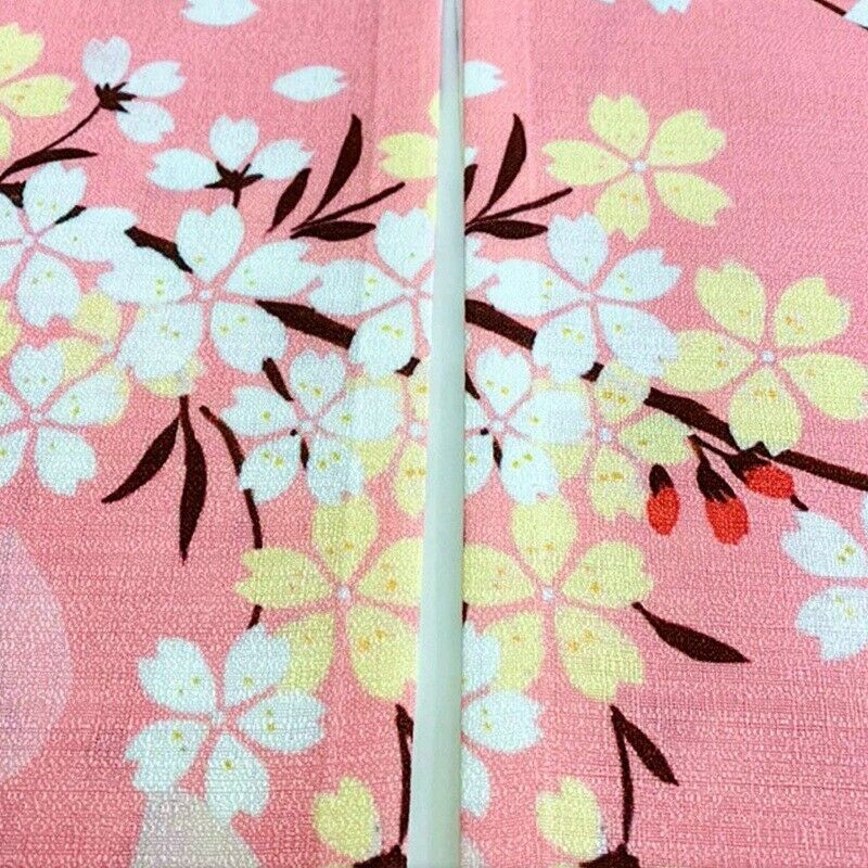 Japan Beimen Road Shower Curtain Cherry Blossom Japanese Fabric Printing CurtaA1