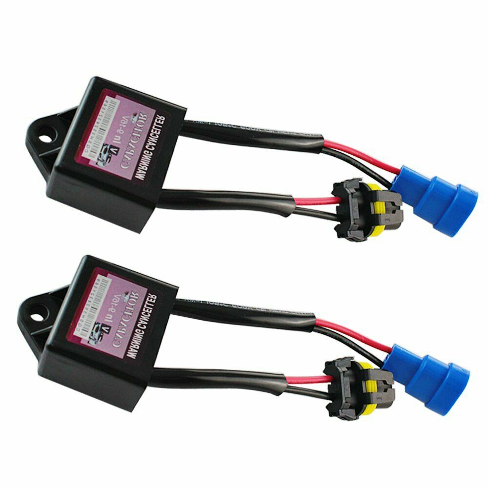 2X Xenon HID Warning Error Code Canceller Canbus Decoder Anti-Flicker Capacitors