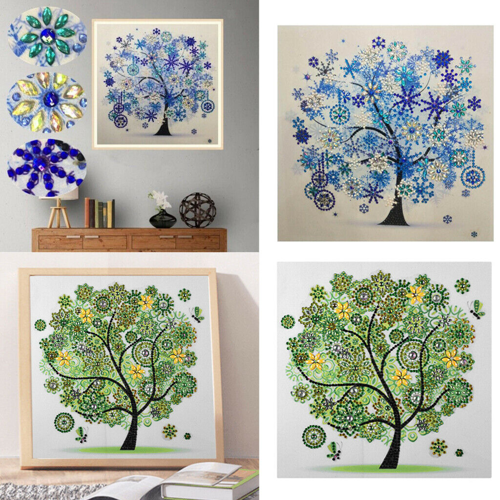 2 Pieces Special Shaped Diamond Painting -Four season Tree Pattern